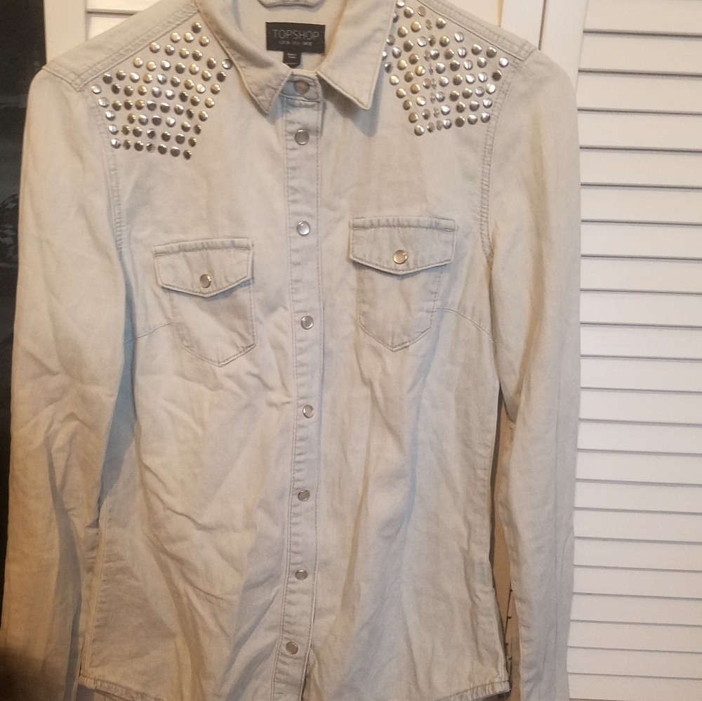 Topshop denim shirt